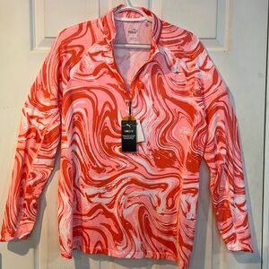 Puma Size Large Colorful Pull -on Women’s Golf Shirt
